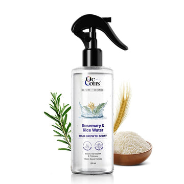 Oe-Cons Rosemary & Rice Water Hair Growth Spray – Alcohol Free Hair Growth & Thickness Formula | 200ml