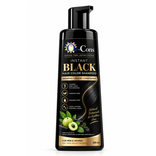 OECONS Instant Black Hair Color Shampoo